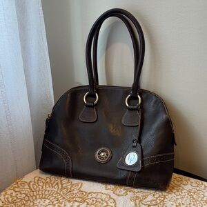Dooney & Bourke Dark Brown Bowler Bag